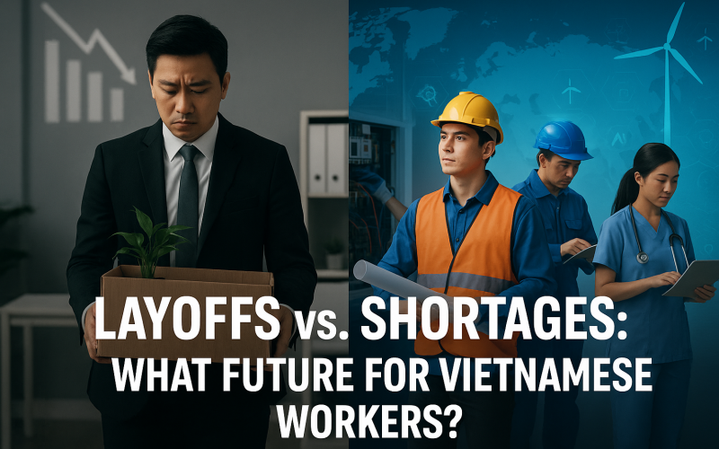 Nghịch lý thị trường lao động: Trong nước cắt giảm, quốc tế thiếu hụt – cơ hội nào cho lao động Việt?