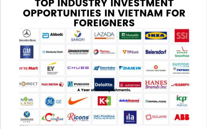 Top 5 Industry Investment Opportunities In Vietnam For Foreigners